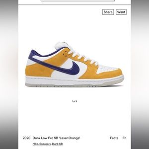 Nike dunk low pro SB ‘laser orange’